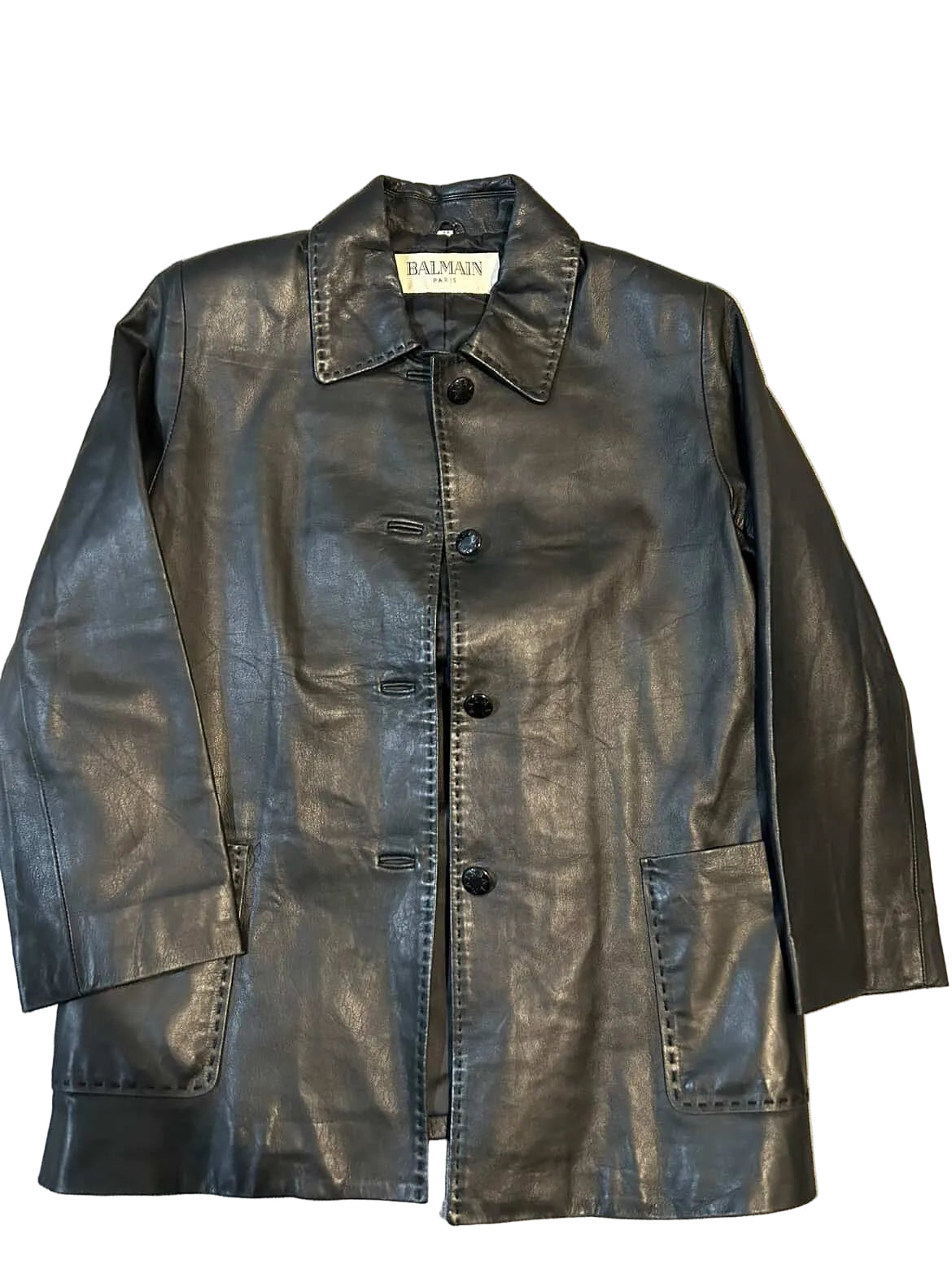 Vintage Balmain Leather Jacket – Good Karma Vintage