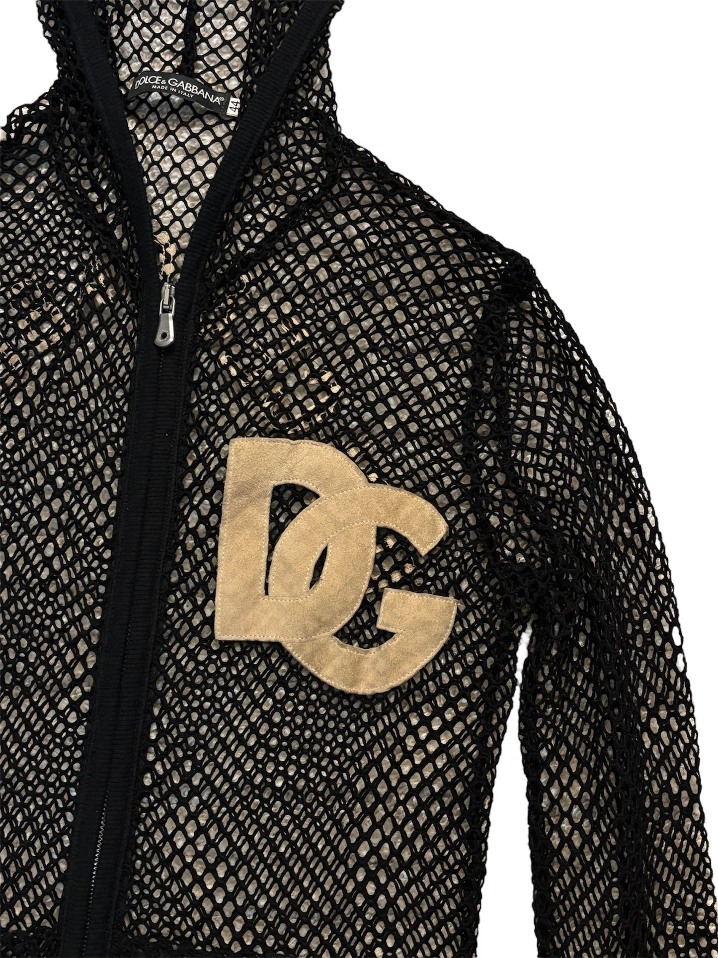 Dolce & Gabbana Fishnet Zip-Up