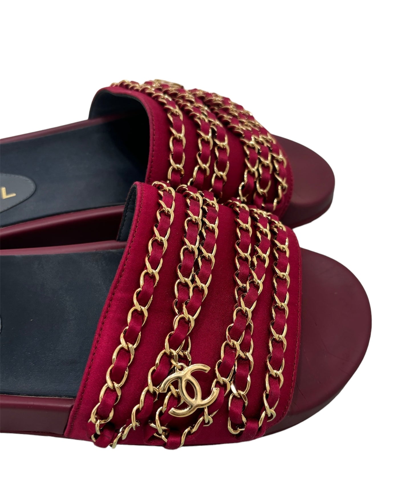 Chanel Tropiconic Chain Slides