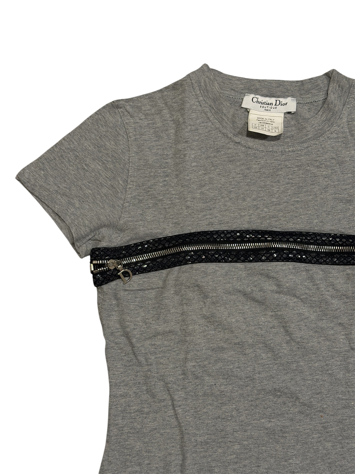 Christian Dior Python Zip Top