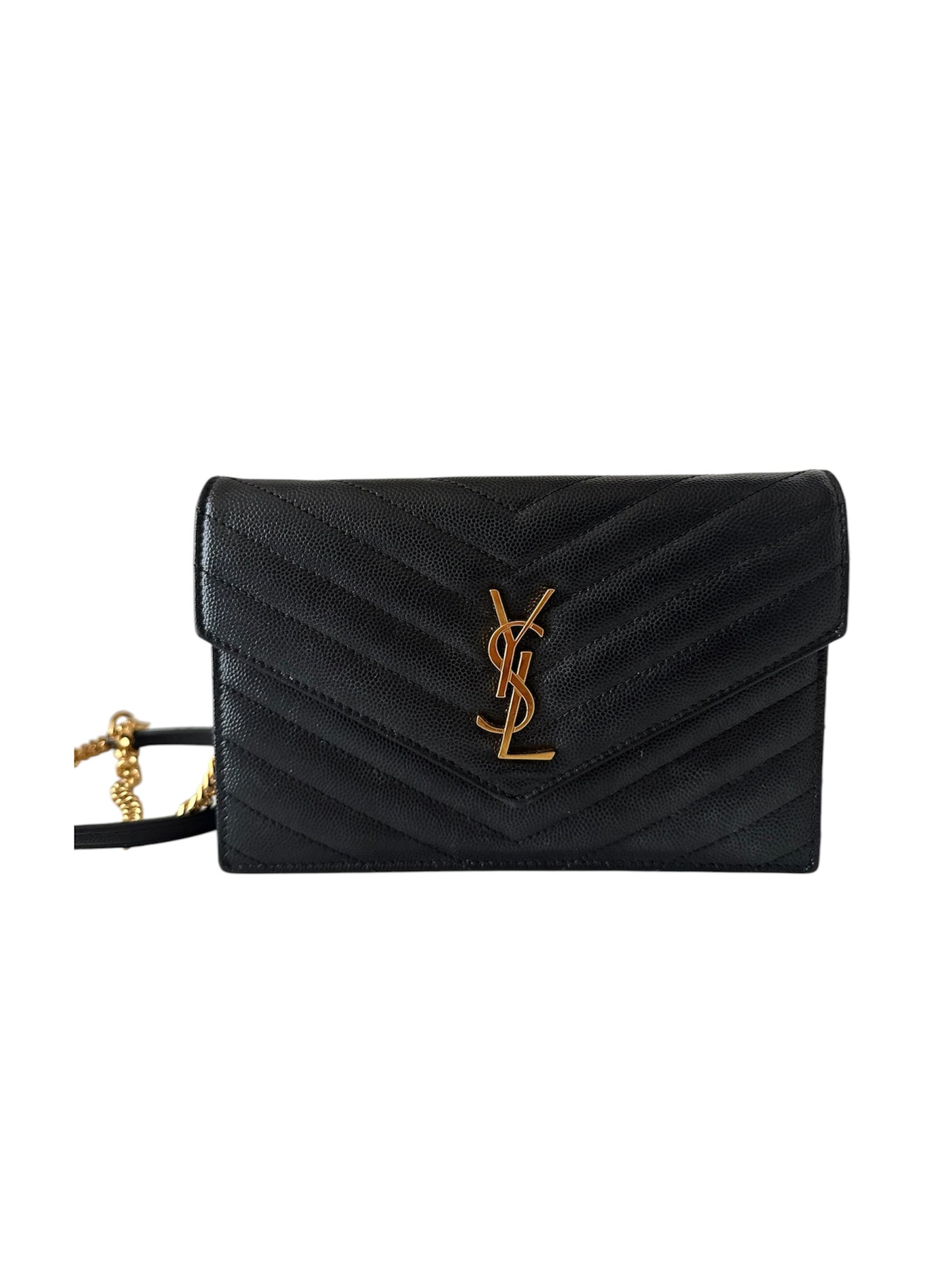 YSL Cassandre Envelope Chain Wallet