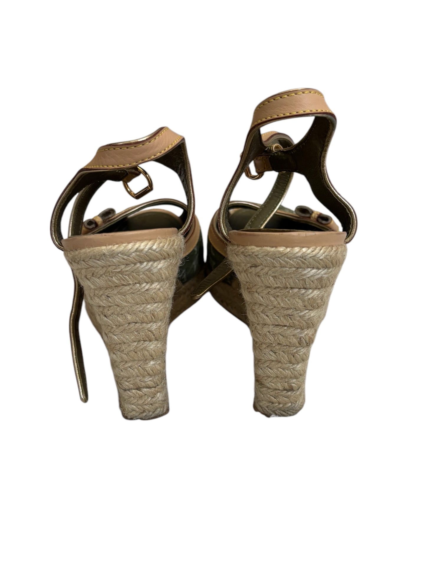 Denim Louis Vuitton Wedges