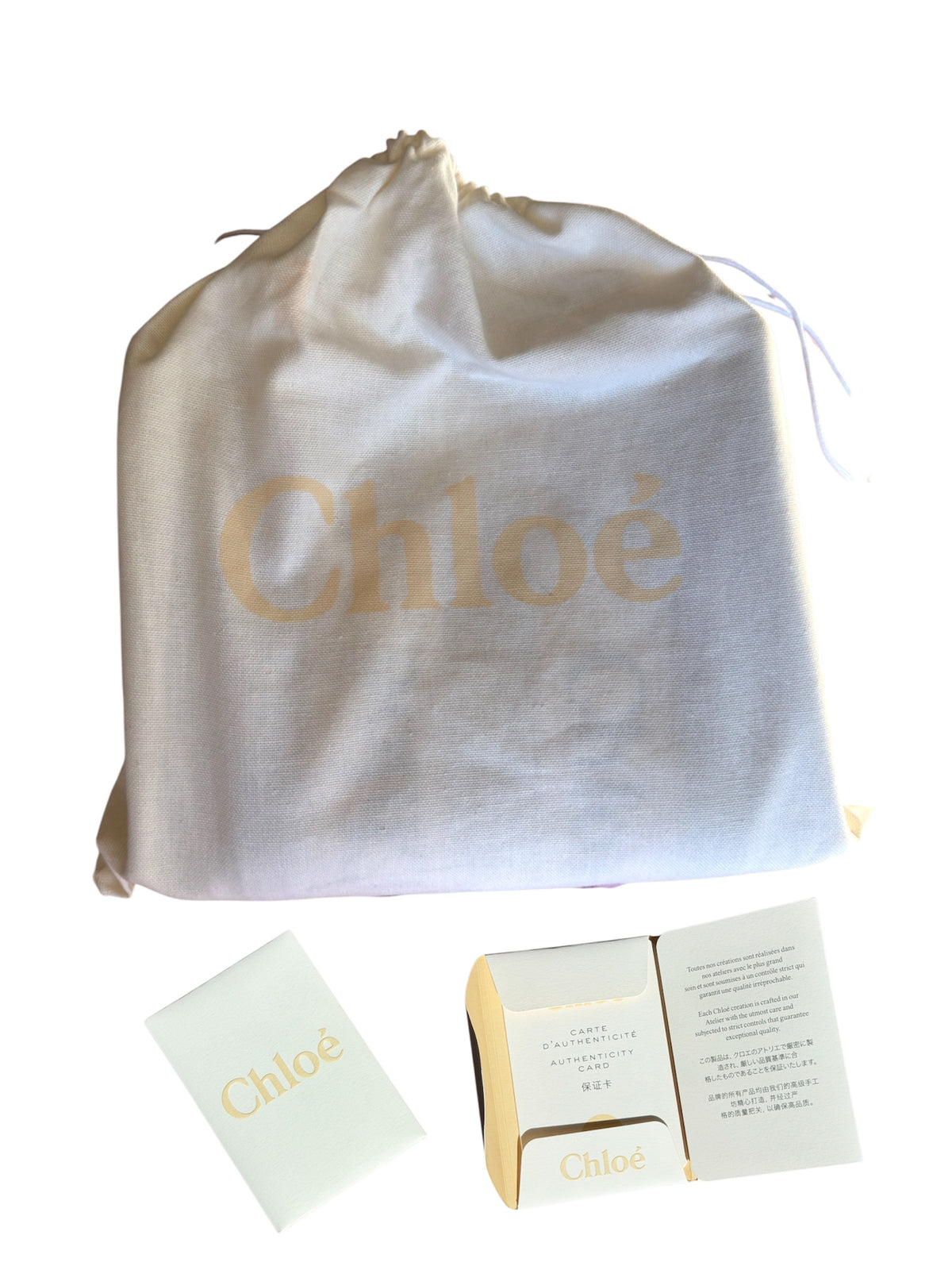 2021 Chloé Woody Small Logo Tote