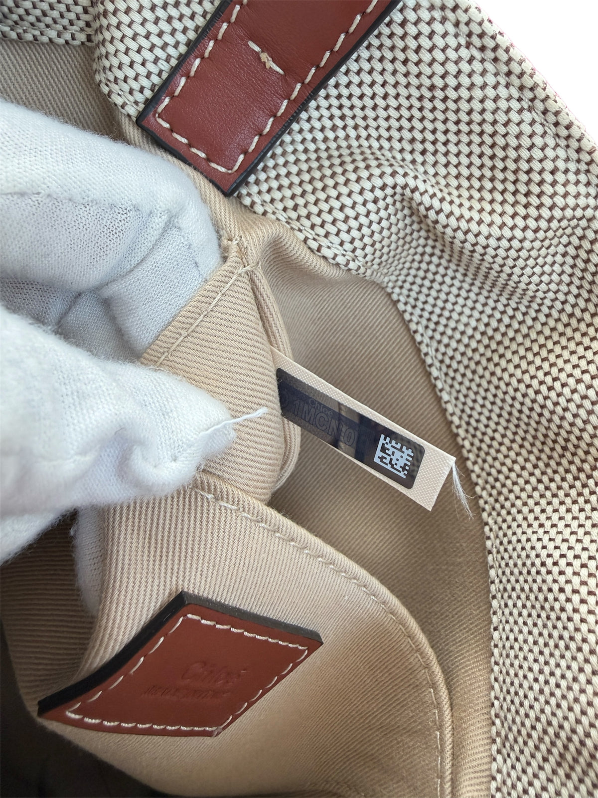 2021 Chloé Woody Small Logo Tote