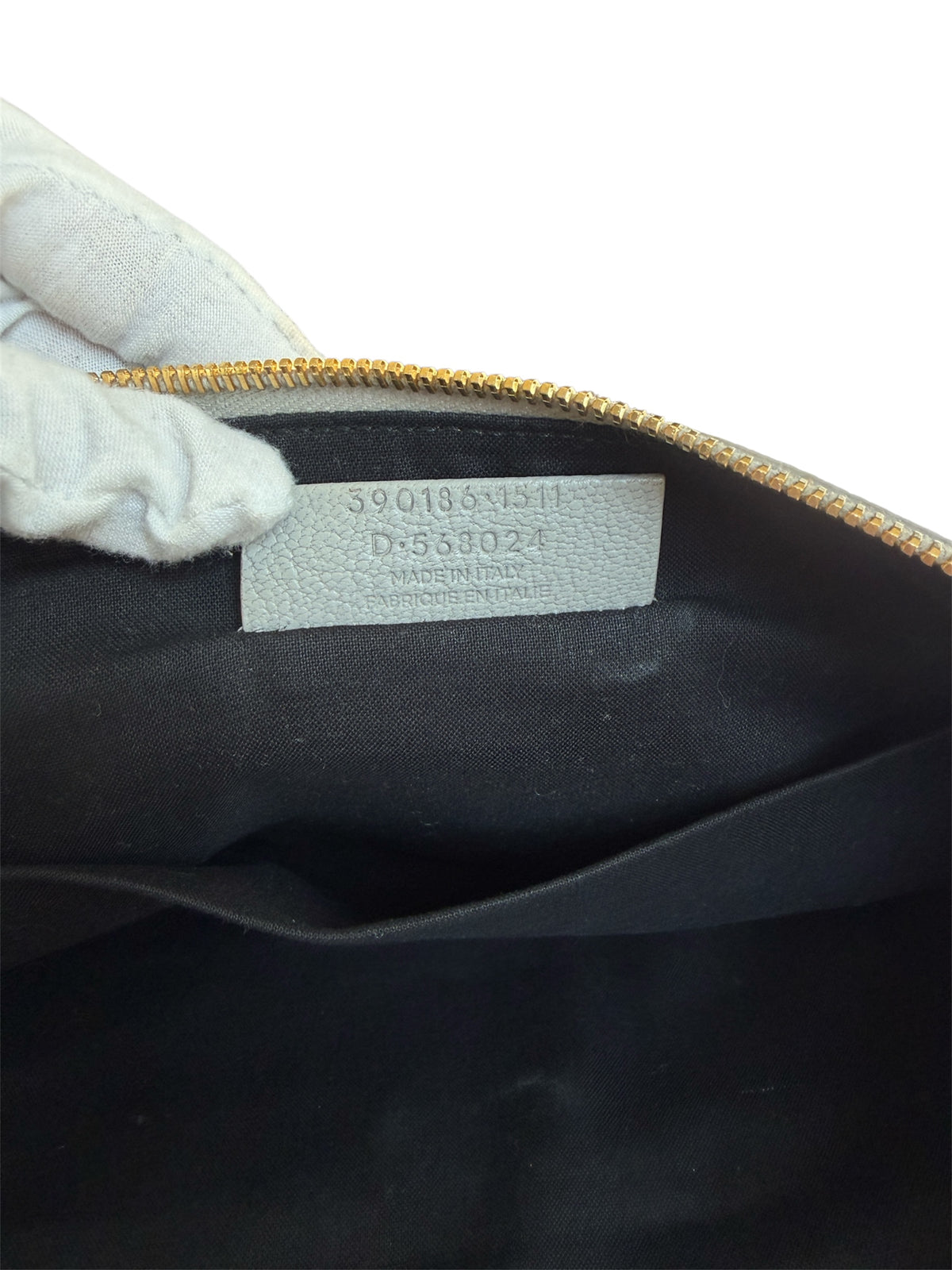 Balenciaga Metallic Edge Motocross Clutch