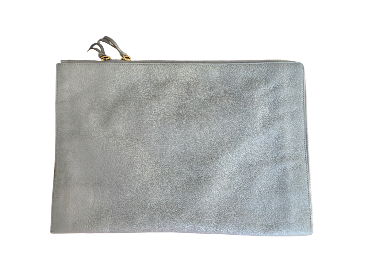 Balenciaga Metallic Edge Motocross Clutch