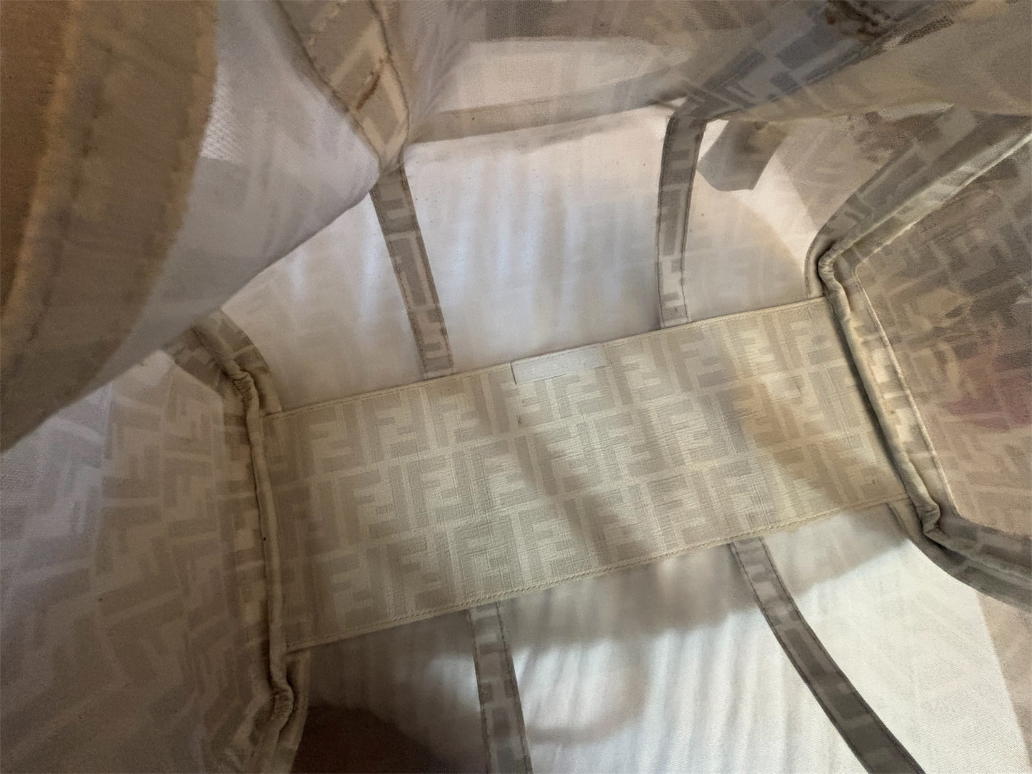 Fendi Mesh Bauletto Boston Bag GM