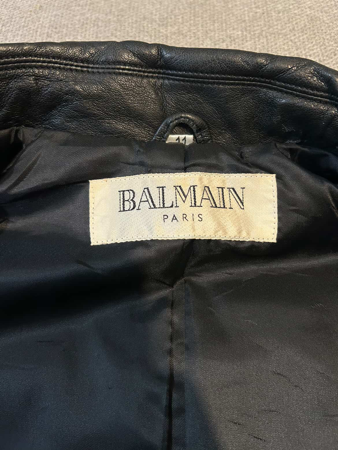 Vintage Balmain Leather Jacket