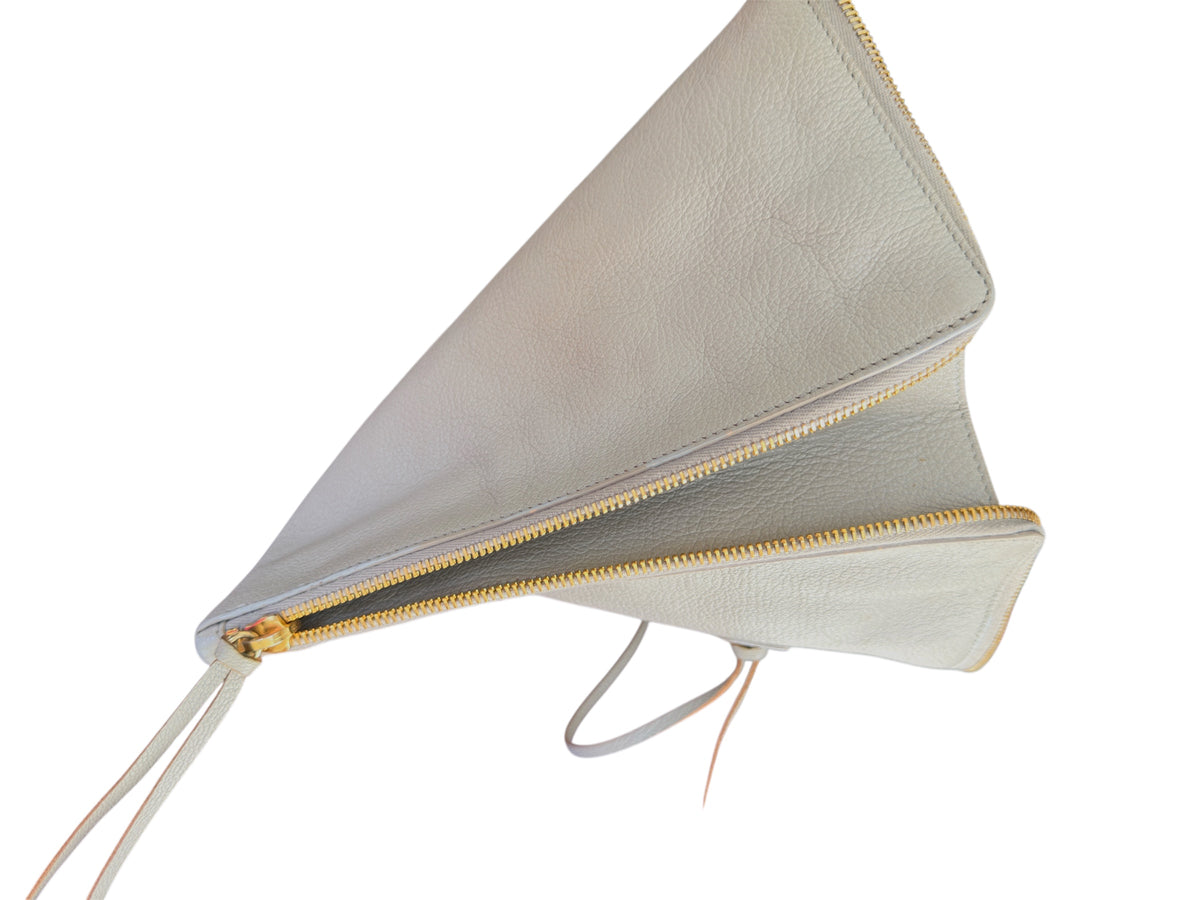 Balenciaga Metallic Edge Motocross Clutch