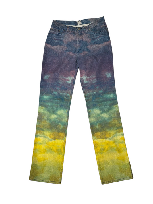 Watercolor Roberto Cavalli Pants