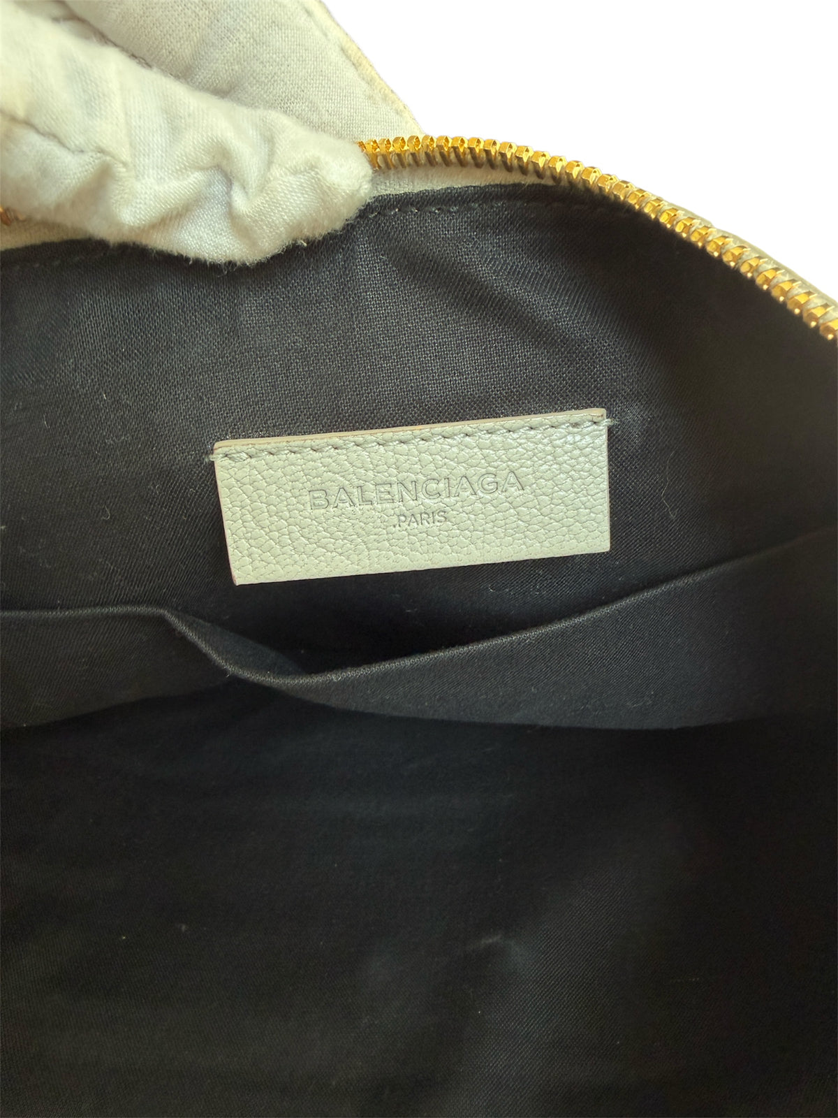 Balenciaga Metallic Edge Motocross Clutch