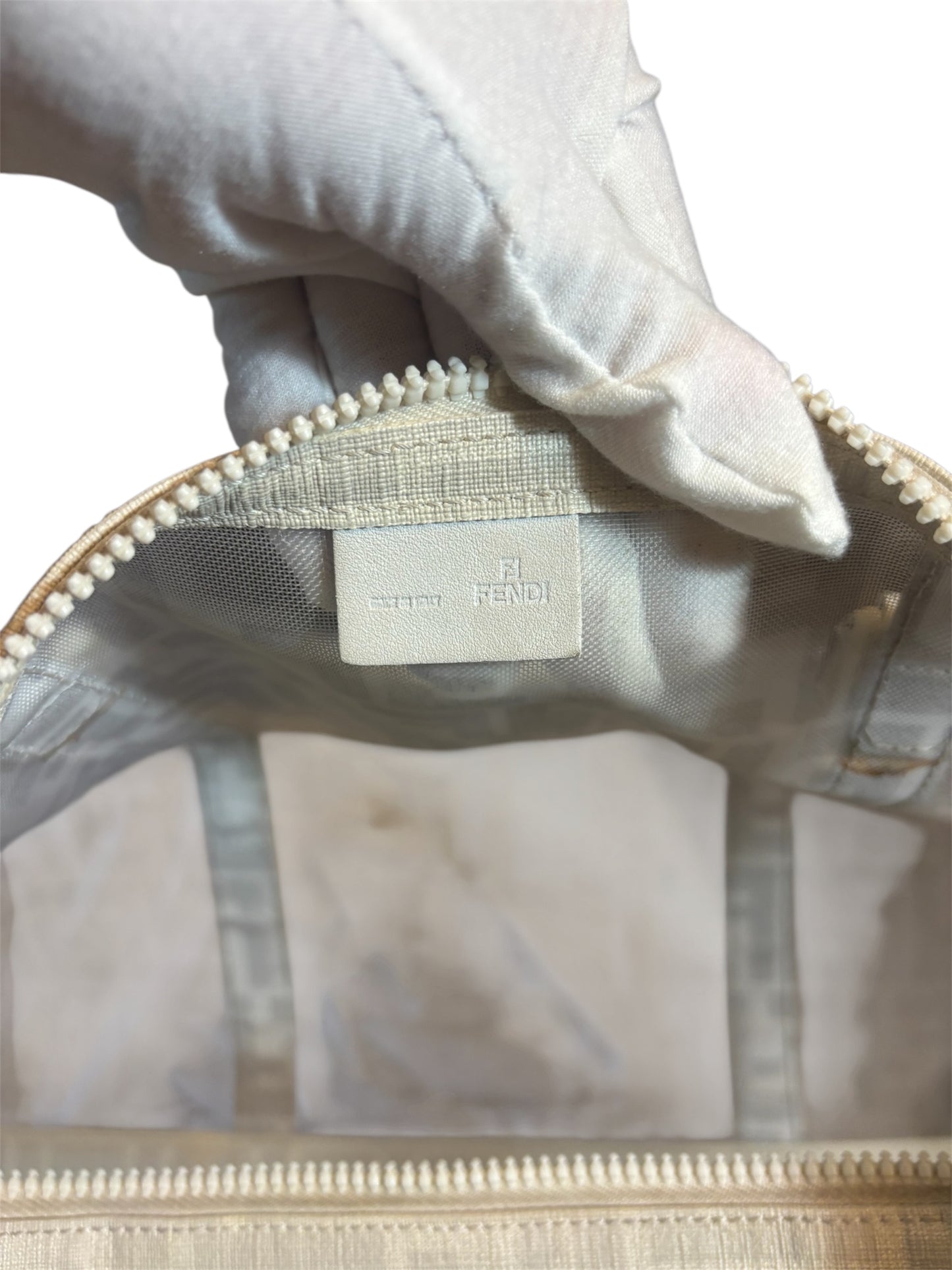 Fendi Mesh Bauletto Boston Bag GM