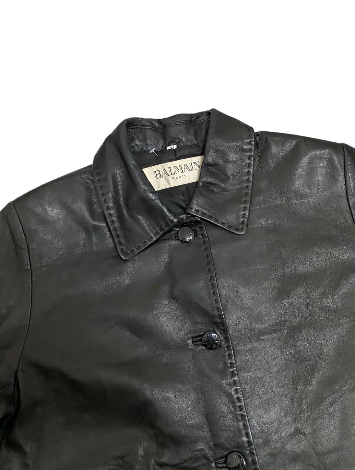 Vintage Balmain Leather Jacket