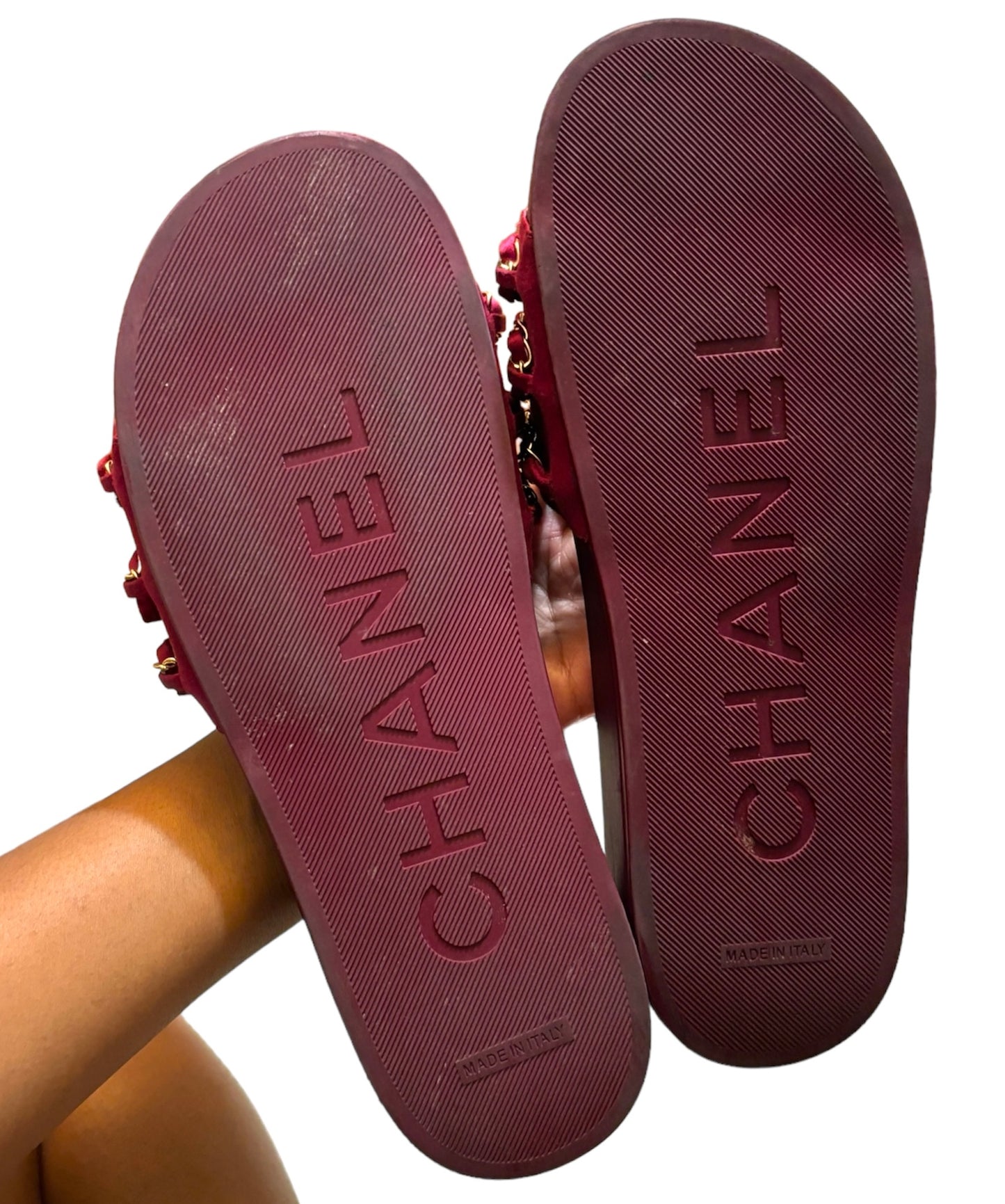 Chanel Tropiconic Chain Slides