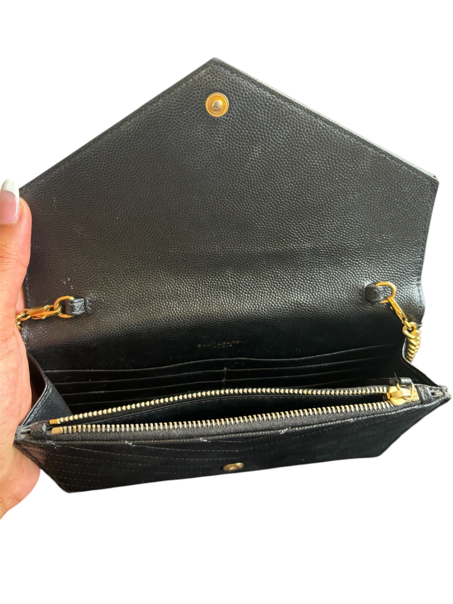 YSL Cassandre Envelope Chain Wallet