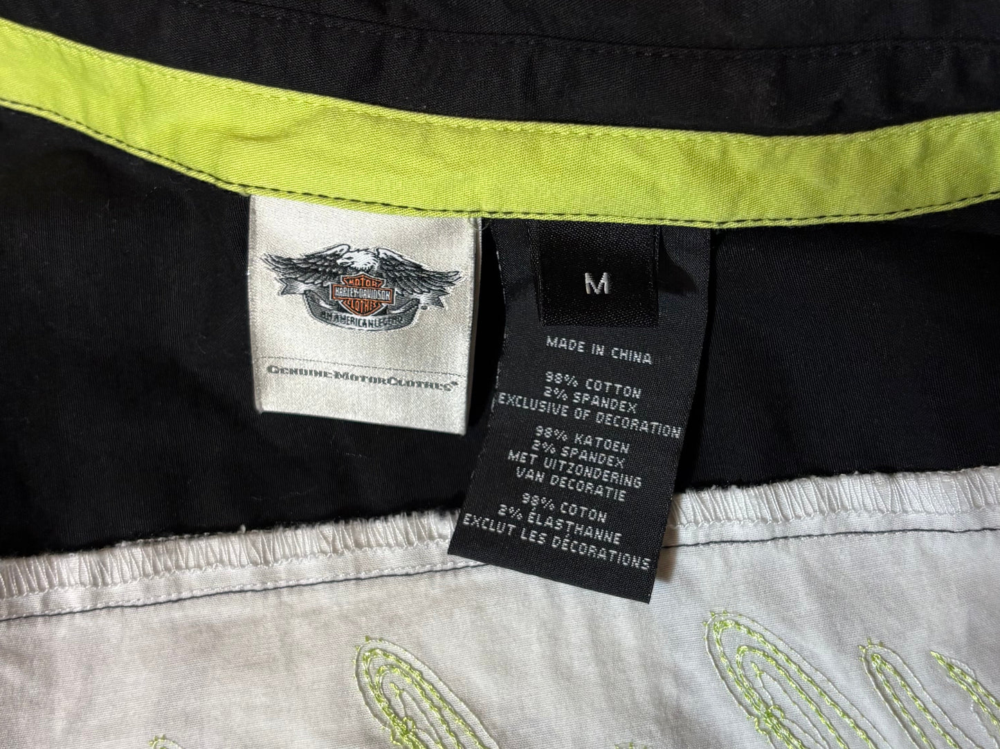 Harley Davidson Zip-Up Top