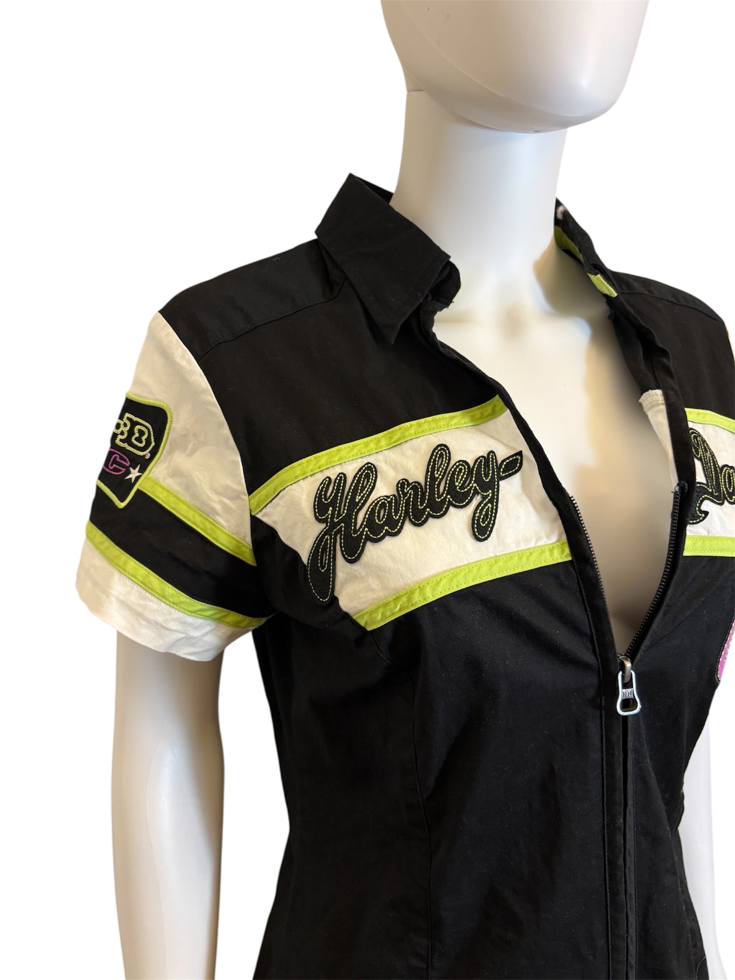 Harley Davidson Zip-Up Top