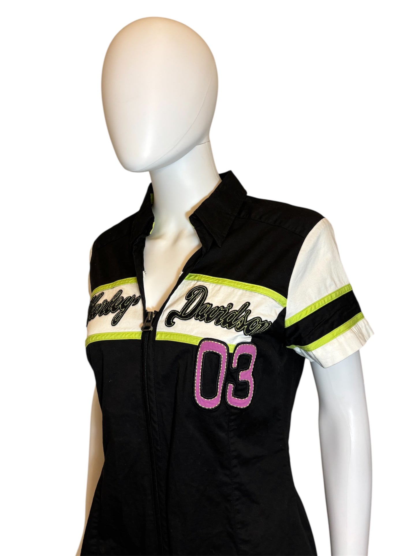 Harley Davidson Zip-Up Top