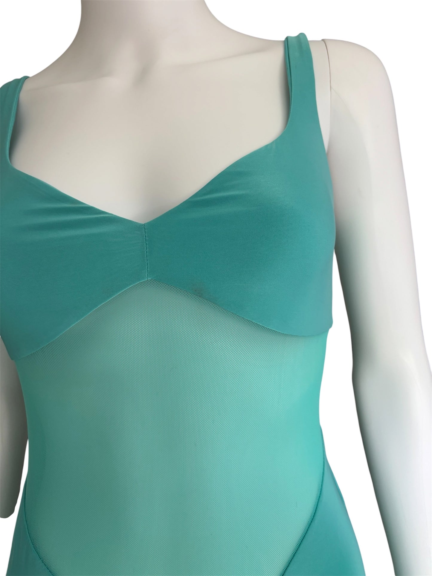 Naked Wardrobe Mesh Contrast Dress